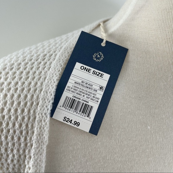 White and Mustard Cardigan - Picture 4 of 4